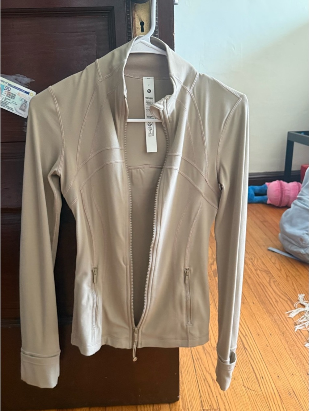 lululemon define Nulu jacket zip, olive green